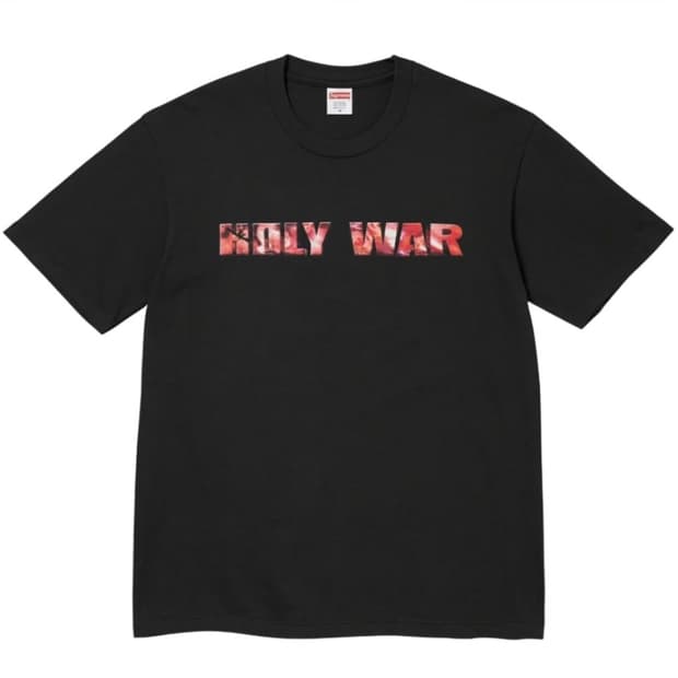 [XL] supreme 슈프림 holy war 홀리 워 반팔 티셔츠 블랙