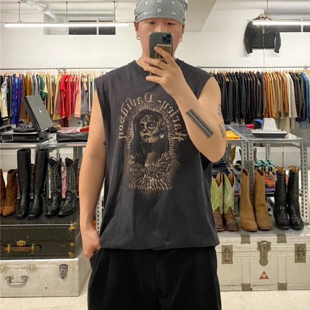 HARLEY DAVIDSON hard faded sleeveless