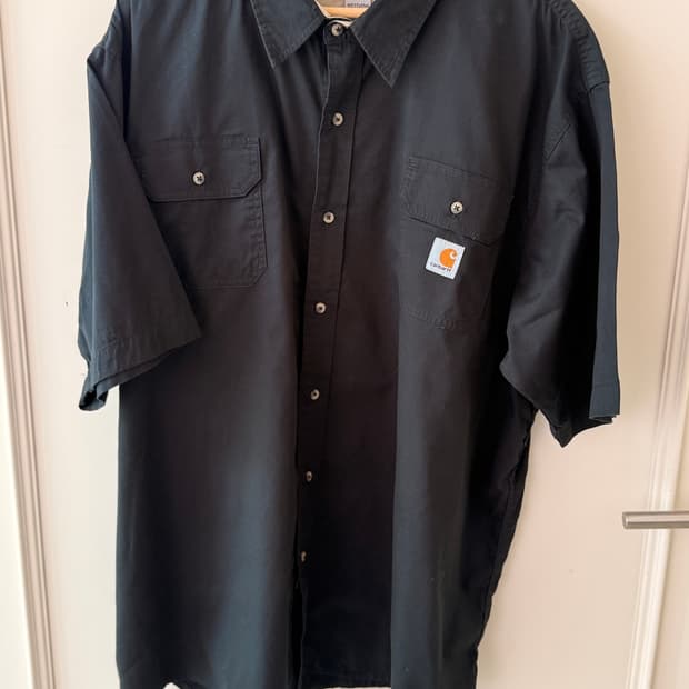 칼하트(Carhartt) 블랙 반팔 워크 셔츠 XXL