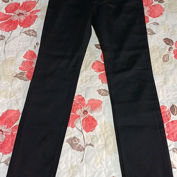 플랙 베를린 슬림블랙진 32인치 기장107