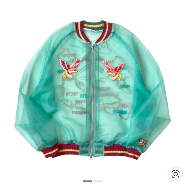 캐피탈 시어 거즈 모스키토 가드 수베니어 자켓 모스 그린