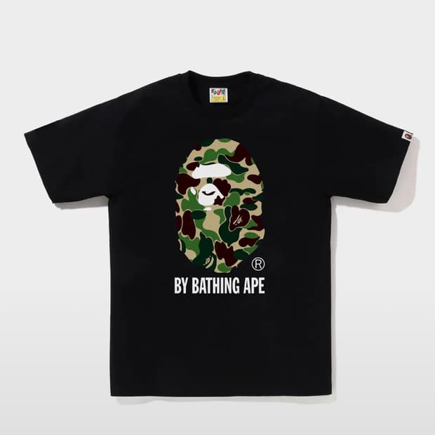 ABC 카모 BY BATHING APE 티셔츠(M) BLAC K/GREE