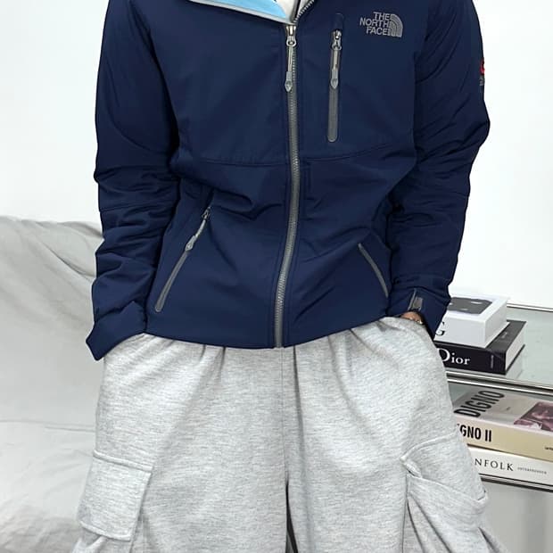 노스페이스 네이비 플라이트 시리즈 소프트쉘 자켓 XL