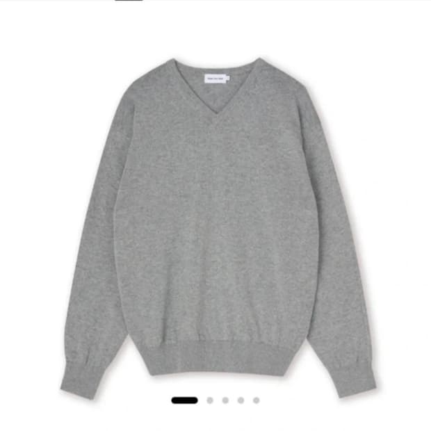 스테디에브리웨어 코튼 브이넥니트 