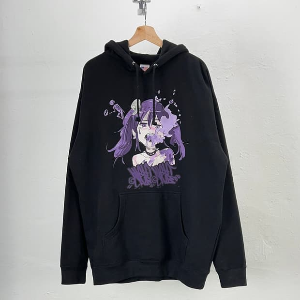 준 이나가와 x 나이트 클럽 퍼플 미스트 후드티