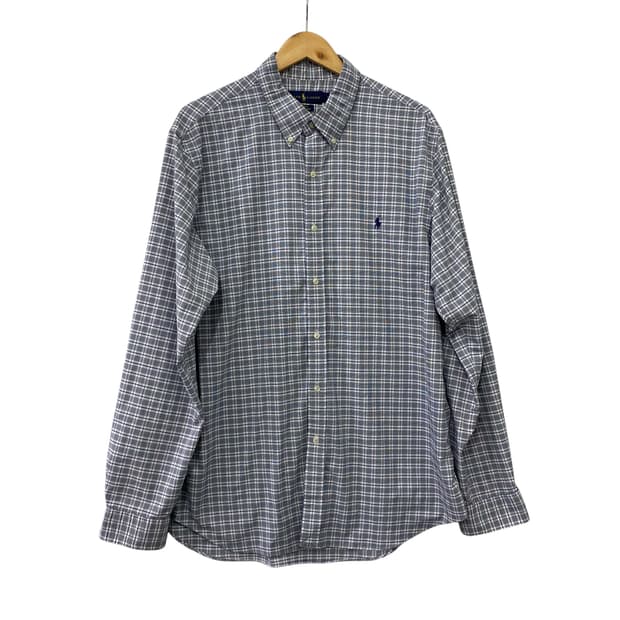 폴로 체크 긴팔셔츠(XXL)