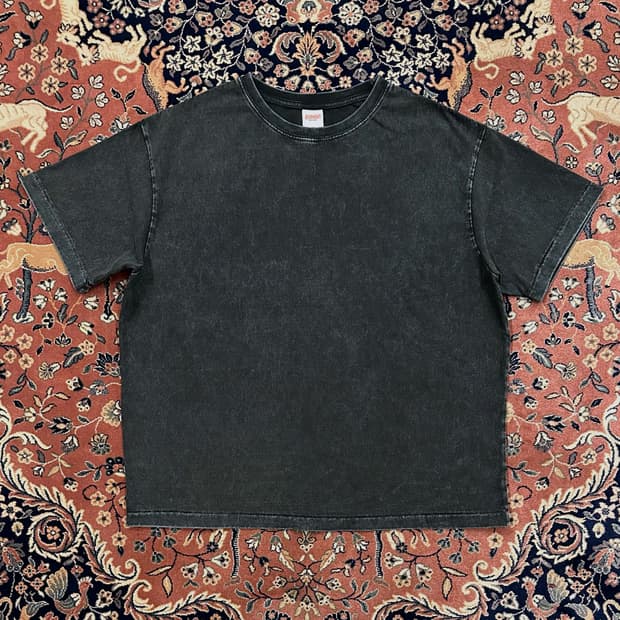 [ L ] 블랙아웃 블리치 티셔츠 블랙