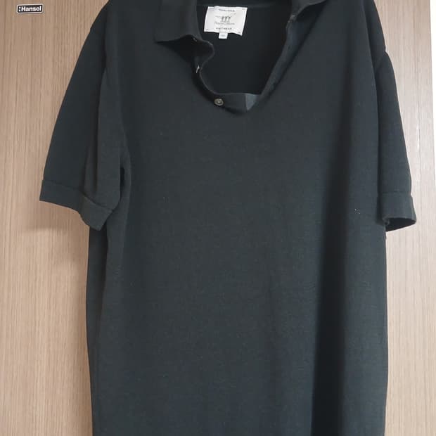 헨리코튼 반팔 카라 니트 52