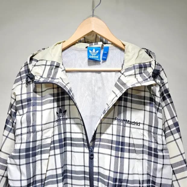 아디다스 리얼마드리드 체크 바람막이 95