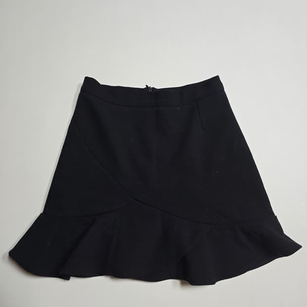 블랙 속바지 일체형 플레어 미니스커트S