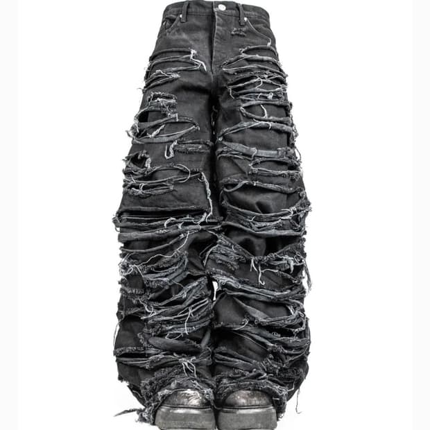 REAPER JEANS BAGGY BLACK DENIM