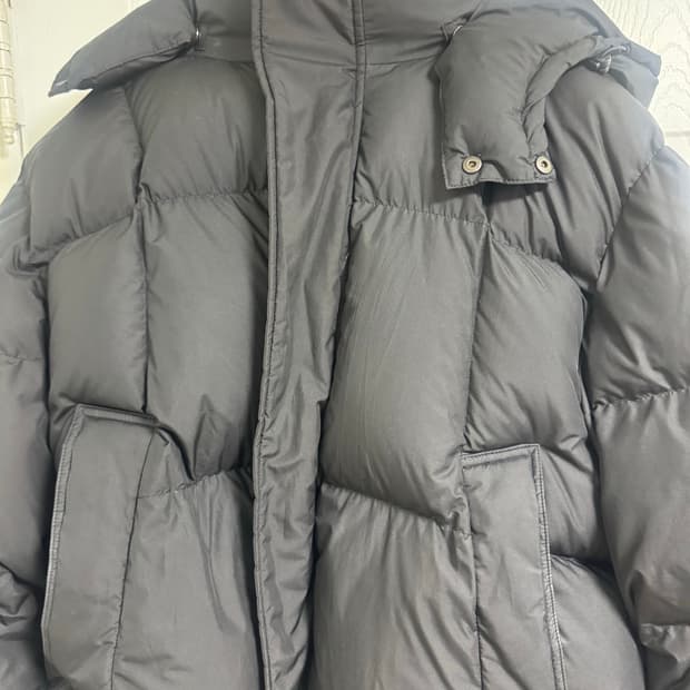 벨리에 크로스라인 후디드 패딩 s 