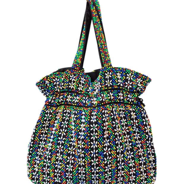 일본 레토로 비즈복주머니가방