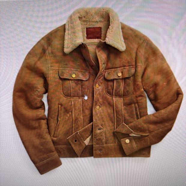 (구매) 더블알엘 시어링 자켓 M