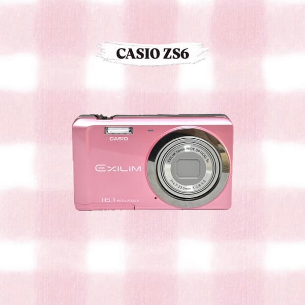 카시오 엑슬림 EX-ZS6 베이비핑크 빈티지디카