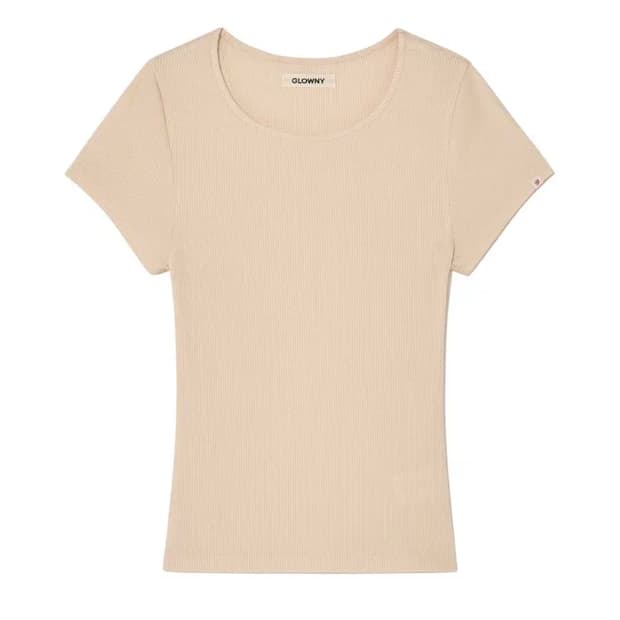 글로니 GIRLFRIEND BABY TEE (beige)