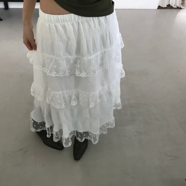 vintage lace skirt