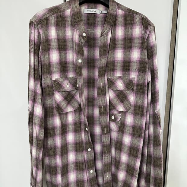 논네이티브 논칼라 셔츠