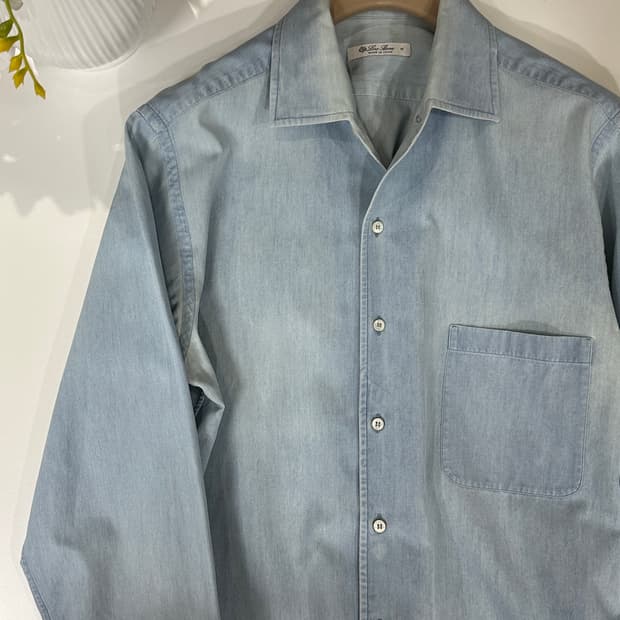 로로피아나 안드레 셔츠 워시아웃 코튼 셔츠