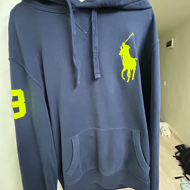 폴로 빅포니 후드 네이비