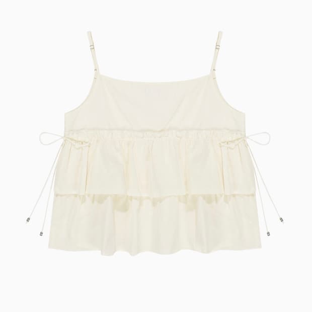 오헤시오 CUTTING CANCAN SLEEVELESS, IVORY