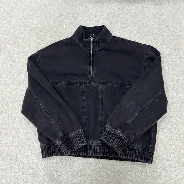[M] 자라 데님 크롭 하프집업 1229T2