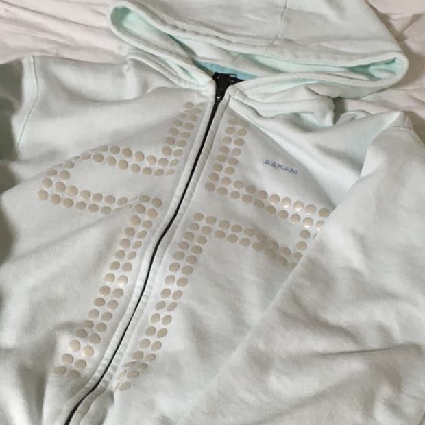 아캄 라인스톤 집업 후디 Size 1