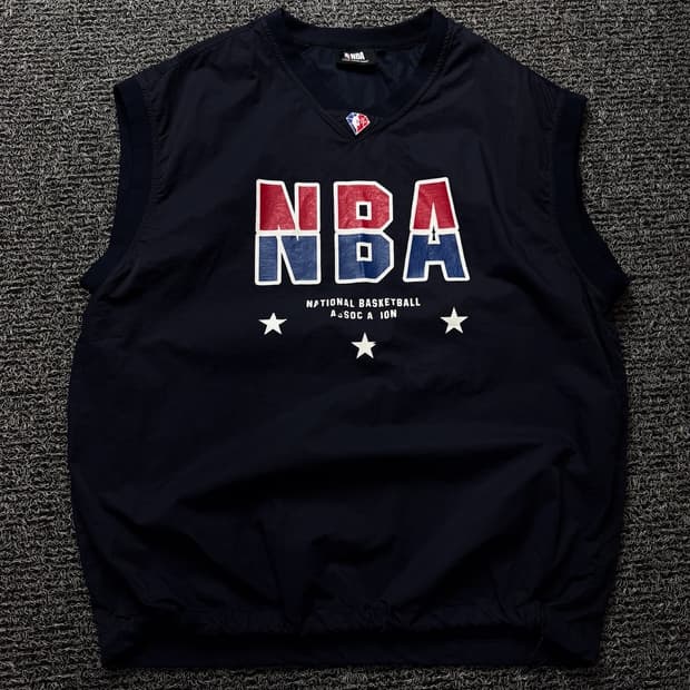 NBA 빅로고 나일론 우븐 웜업 베스트 923