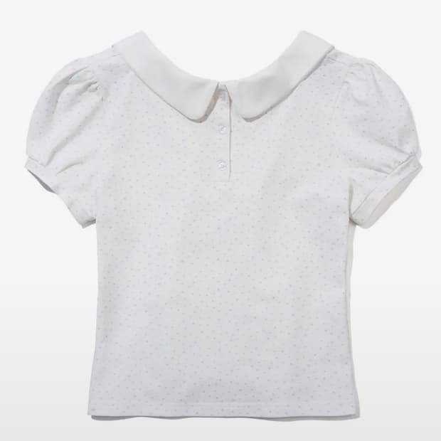 유희 PUFF SLEEVE PK OFF-SHOULDER T-SHIRTS_