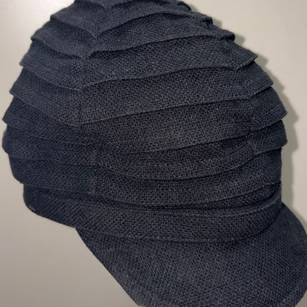 빈티지 아코디언 웨이브 캡