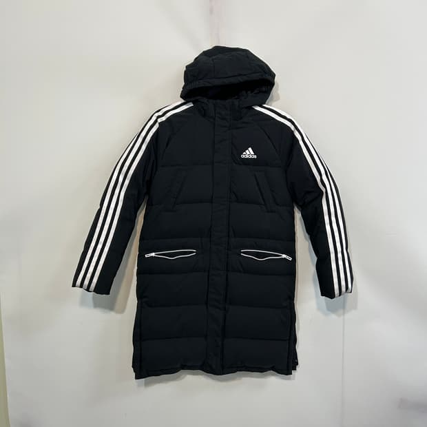 아디다스 키즈 오리털 롱패딩 140