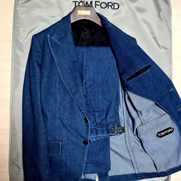 (명작,강추👍)톰포드 김우빈 아티쿠스 데님 수트