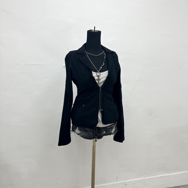 Grunge texture cotton tailer  jacket 