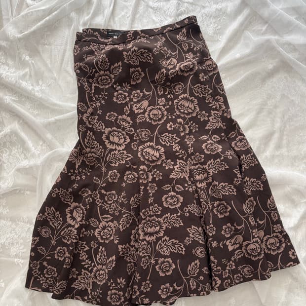 플로럴 머메이드 빈티지 롱스커트