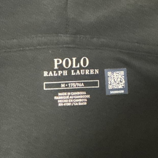 폴로 랄프로렌 후드집업 블랙