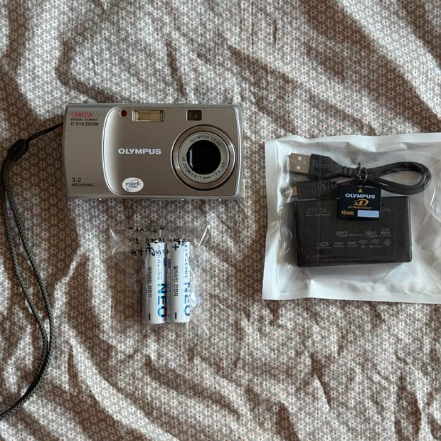 풀구성 올림푸스 카메디아 C-310 Zoom 올림푸스뮤 실버디카 빈티지
