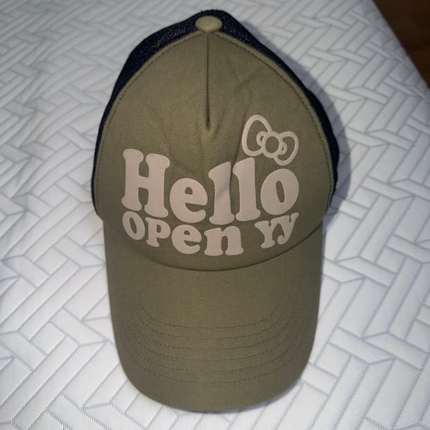 오픈와이와이 openyy 키티 트러커캡 볼캡 카키
