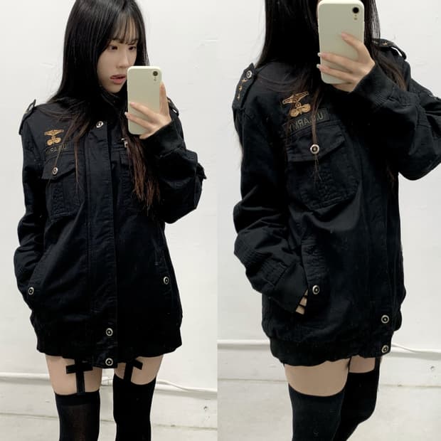 y2k U.S ARMY 블랙 자켓