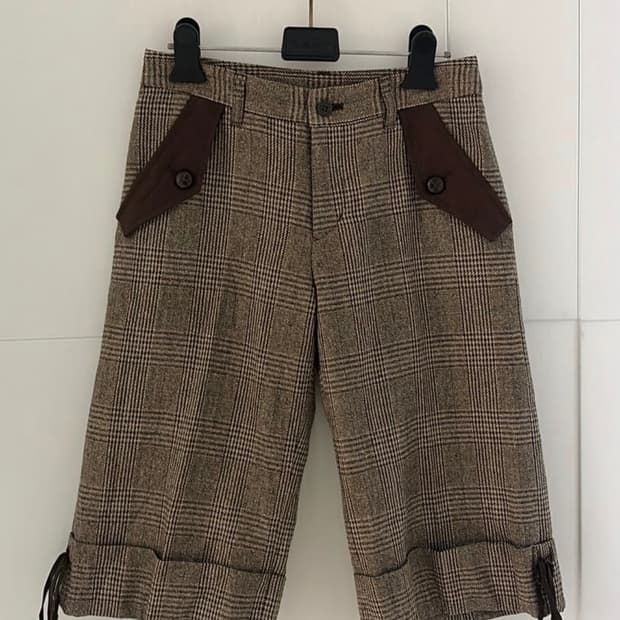 commem ca 해링본 5부 카프리 팬츠 25