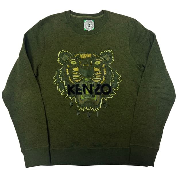 겐조 카키 타이거빅로고니트 M