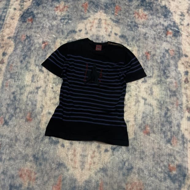 90s jean paul gaultier star stripe half 