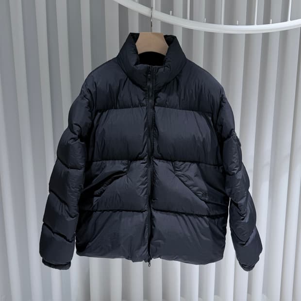 (A+ / XL) / 스톤아일랜드 크링클랩스 블랙 다운 패딩