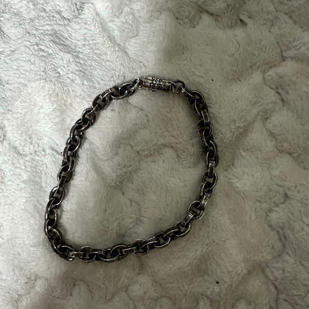 크롬하츠 / 페이퍼 체인 브레이슬릿 팔찌 / 7인치