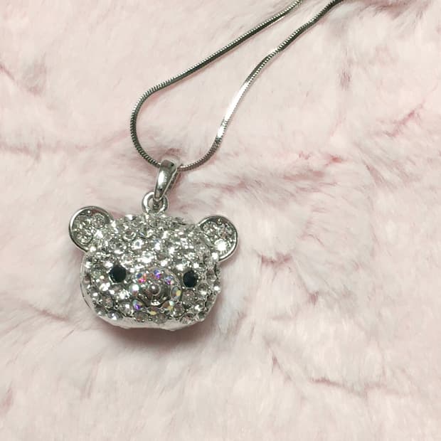 큐빅 리락쿠마 목걸이 갸루 y2k 헤이세이