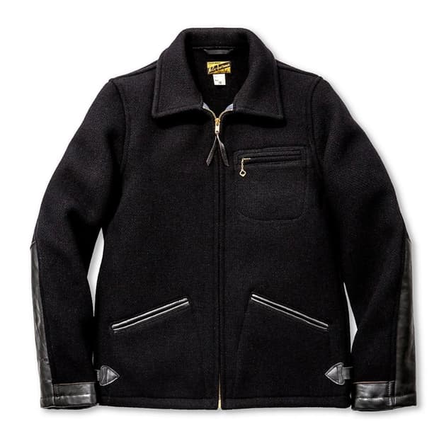 리얼맥코이 울 스포츠필드자켓(Navy, 38 size)