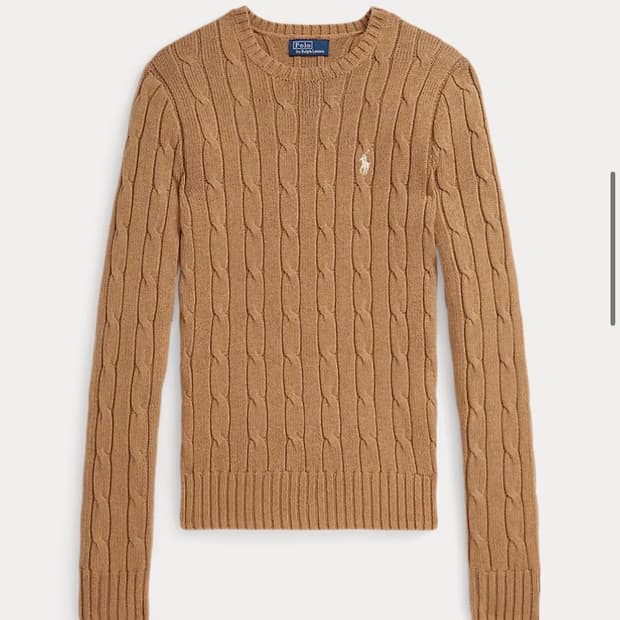 폴로 케이블 니트 