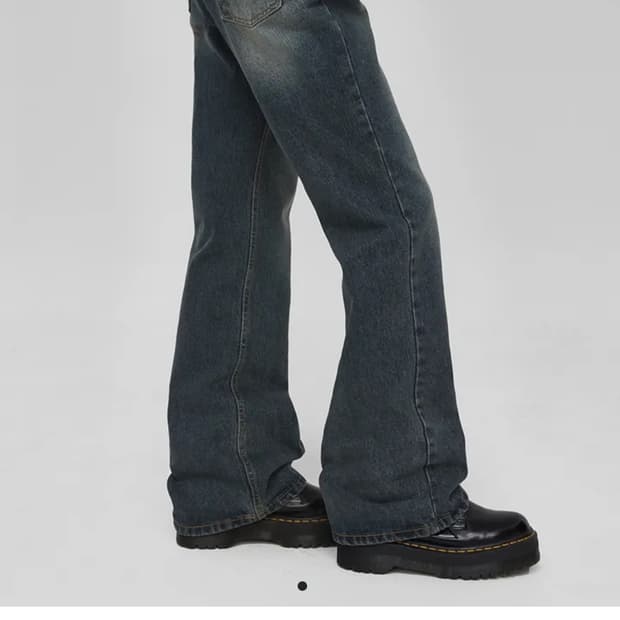 블랙업 타미넛 부츠컷 데님팬츠 청바지