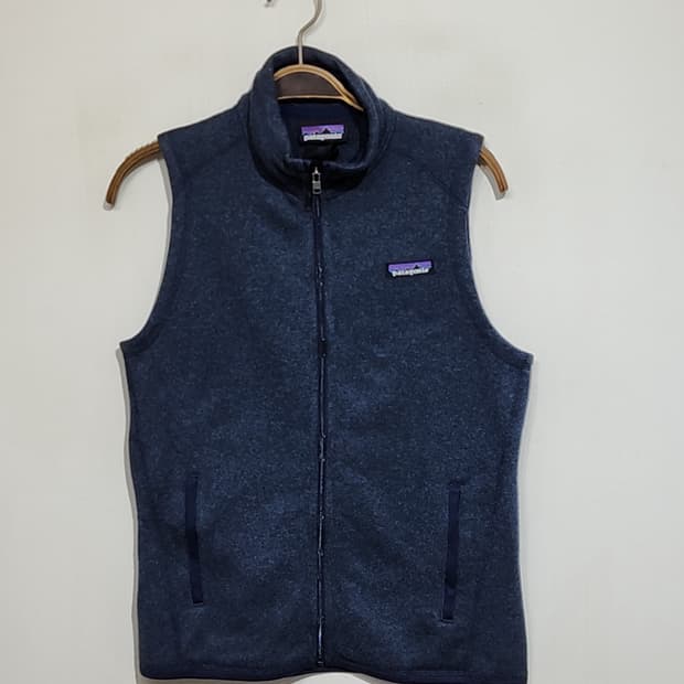 (S) 파타고니아 후리스 조끼 네이비 플리스 기모 베스트 