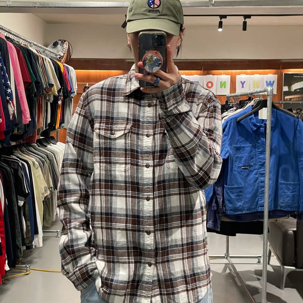 빈티지 플란넬 셔츠