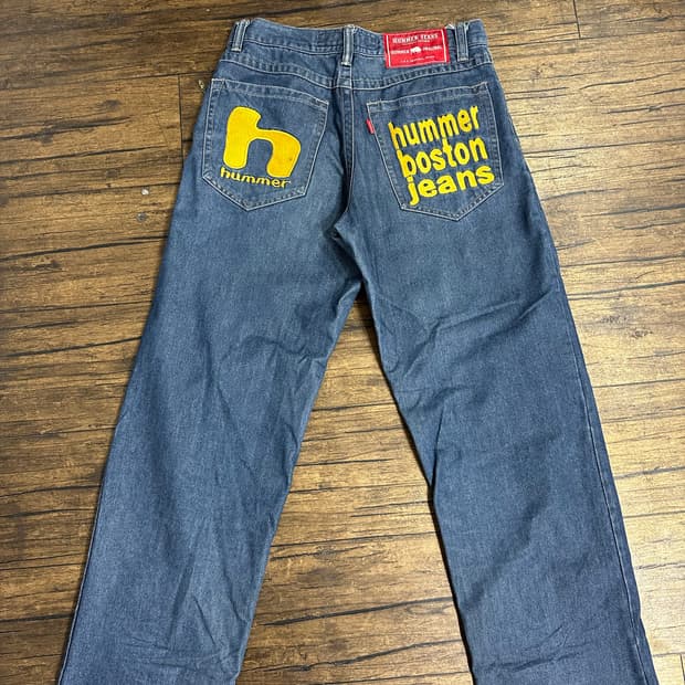 HUMMER BOSTON JEANS 허머보스턴 레터링 Y2K 청바지 30